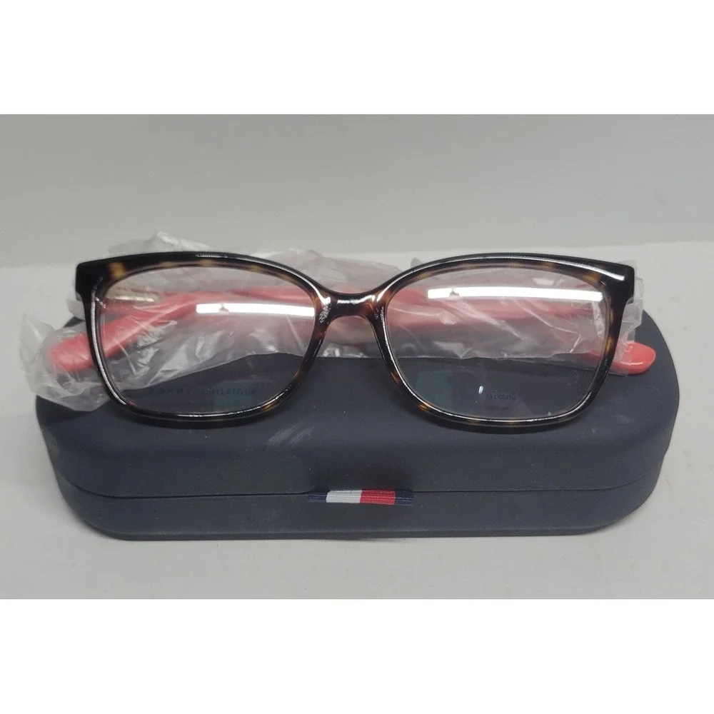 Tommy Hilfiger TH 1492 9N4 Tortoise Pink Rectangular Eyeglasses Frames with Case